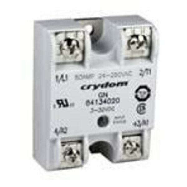 Crydom Solid State Relays - Industrial Mount Ssr Relay, Panel Mount, Ip00, 660Vac/10A, Dc In, Zero Cross 84134100